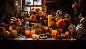 significado de las velas en el altar de muertos